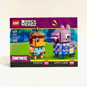 LEGO 40881 Brickheadz Fortnite Supply Llama & Fish Stick New NIB in Hand